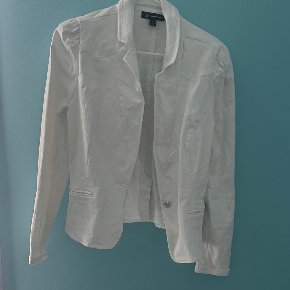 INC International Concepts Cream Blazer